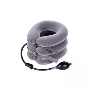 Adjustable 3-layer inflatable neck stretcher pillow for home Cervical Neck Traction Device