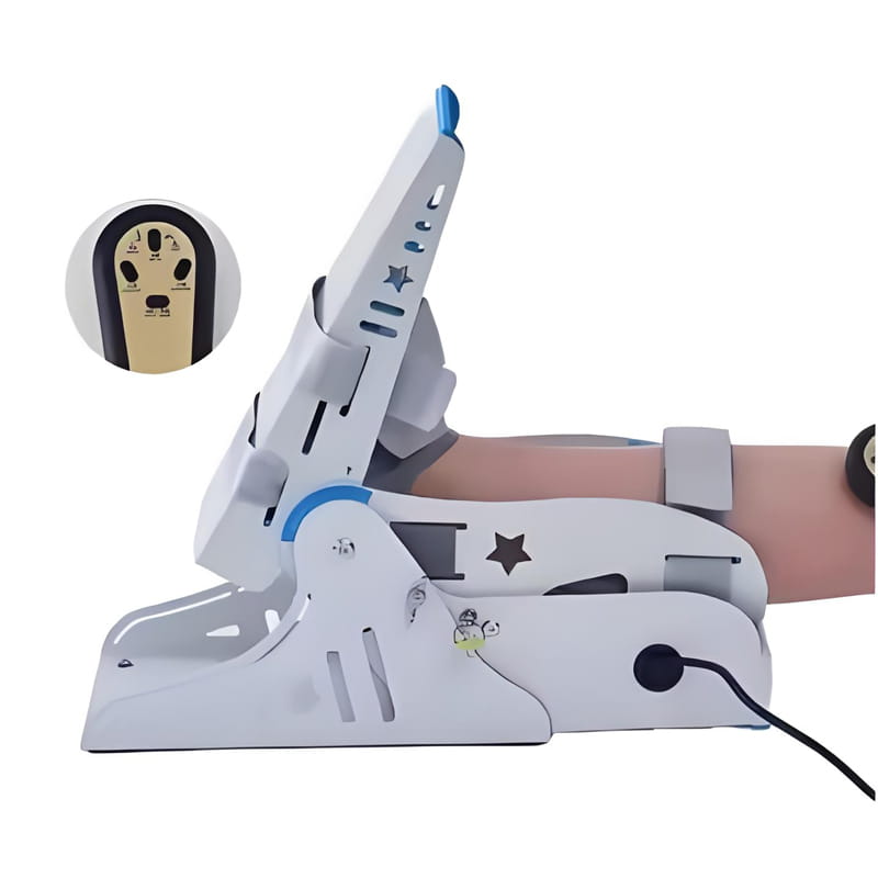 Motorized foot and ankle exerciser for stroke hemiplegia patient physical therapy