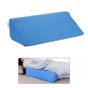 Back support bed wedge pillow for acid reflux and reading in bed