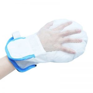 Breathable mesh finger control gloves for dementia and post-surgery patient safety