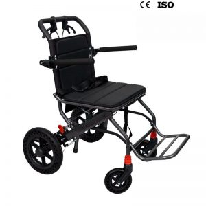 Lightweight folding manual wheelchair for travel and airline friendly mobility