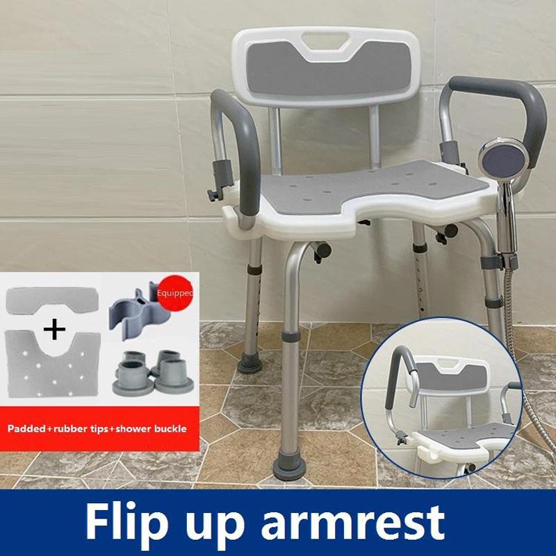 #1 Best Heavy Duty Shower Chair with Back & Arms | 500 lbs Capacity Top - Image 3