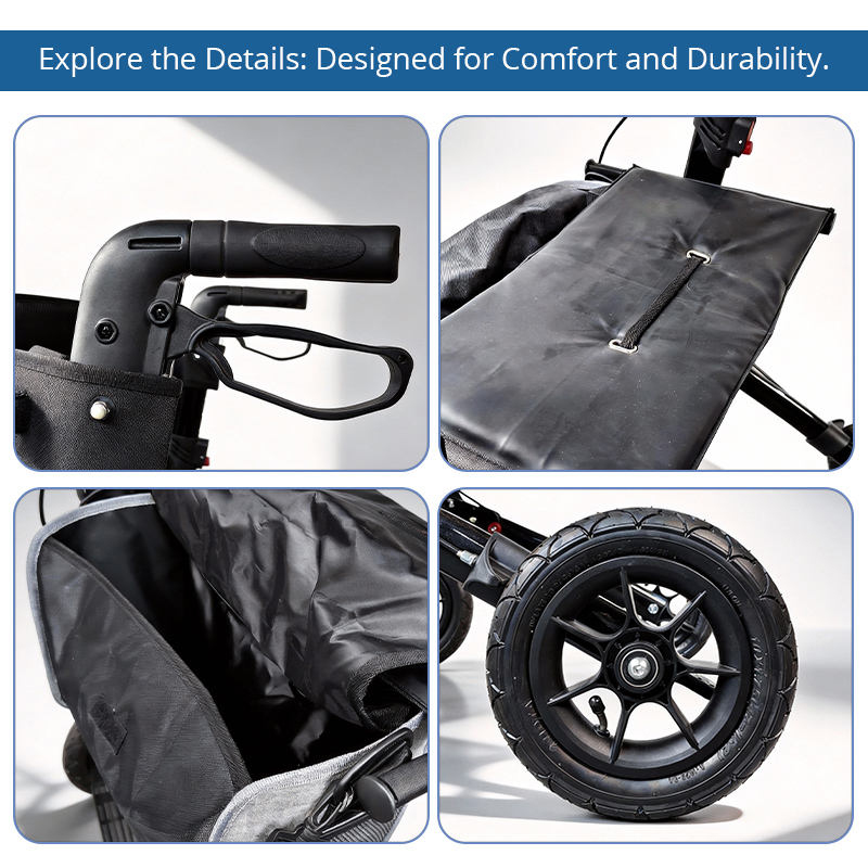 #1 Adjustable Height Mobility Walker | Folding Safety Aid - Image 3