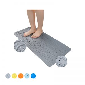 TPE anti-slip bath room mat with suction cups for eco-friendly tub safety