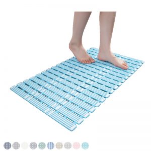 Non-slip spa shower bathtub mat with safety suction cups for seniors