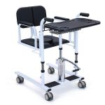 Patient Lift Transfer Chair - Heavy Duty Manual Hydraulic Lifter for Home Care & Senior Mobility
