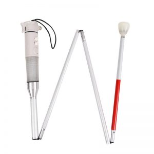 Foldable smart blind cane with acousto-optic alarm and ultrasonic obstacle detection for blind navigation