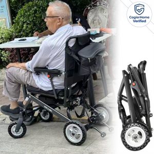 curated Folding Lightweight Electric Wheelchair for travel