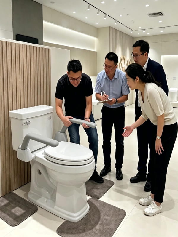 100% Caregiver-Tested & Approved Folding Toilet Safety Rail