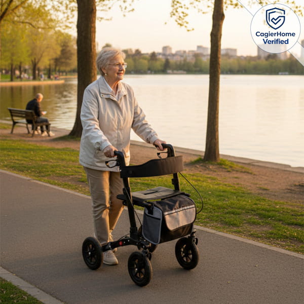 Adjustable Height Mobility Rollator Walker