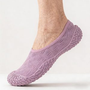 Anti-fall house shoes with zero-slip grip sole for seniors