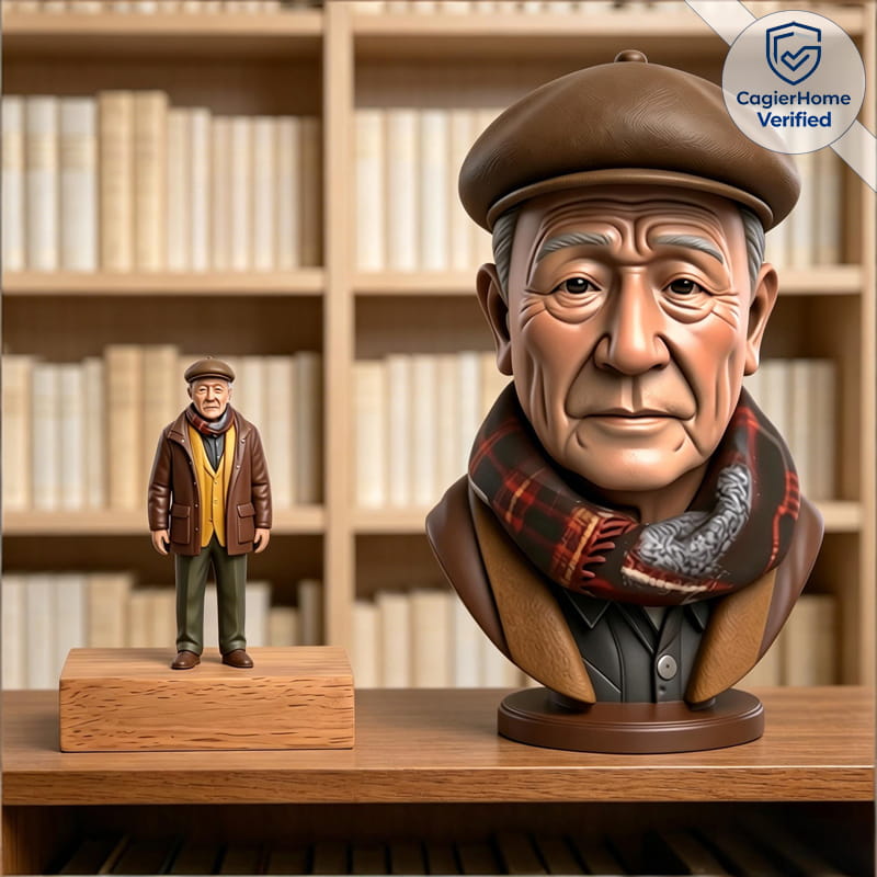 Custom 3D Elderly Statue