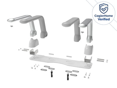 Drill-Free & Tool-Free Installation Folding Toilet Safety Rail