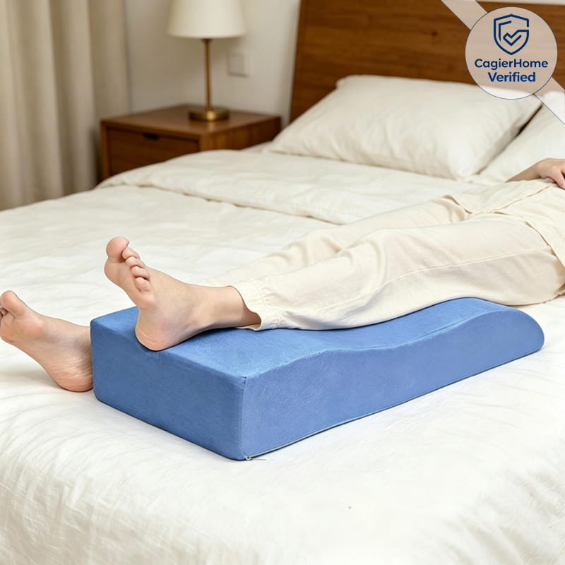 Ergonomic Leg Elevation Wedge Pillow for Swelling & Back Pain