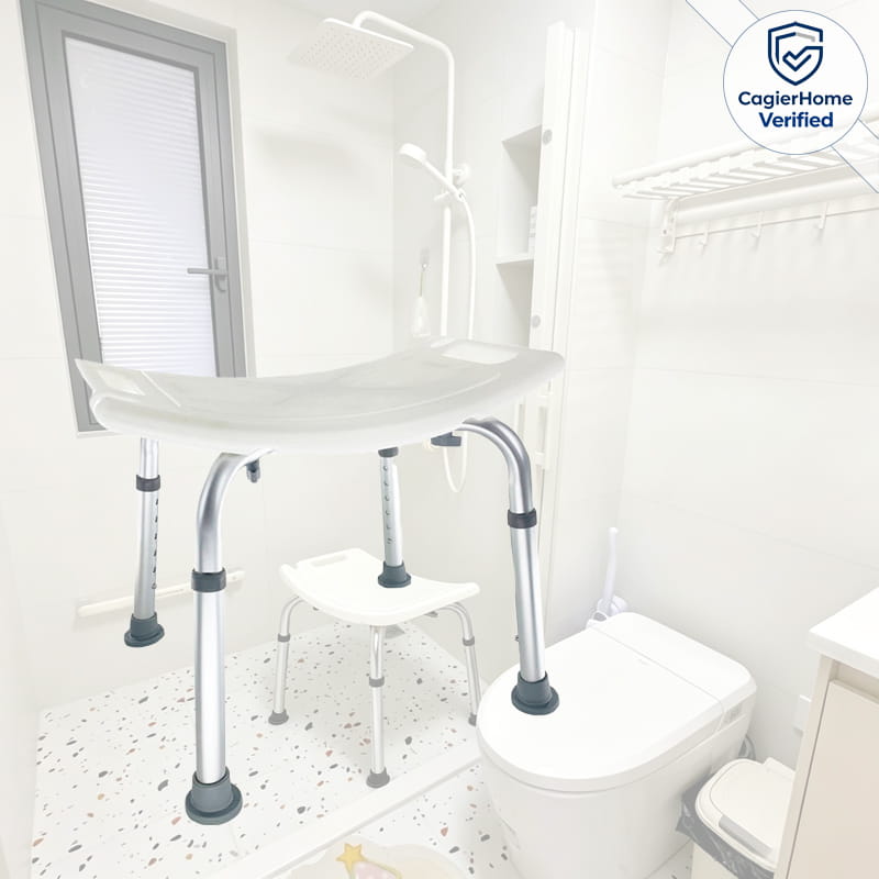 Heavy Duty Anti-Slip Shower Stool Compact Medical Bath Seat