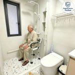 Heavy Duty Shower Chair with Back & Arms Anti-Slip Bath Seat