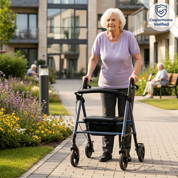 Lightweight Aluminum Mobility Rollator Walker