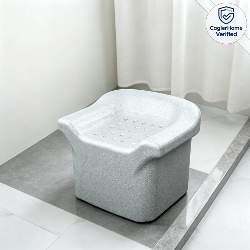 Non-Slip EPP Shower Bath Seat Warm-Touch Anti-Slip Bath Seat