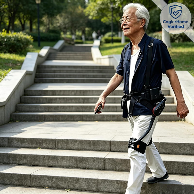 Smart Walking Aid Exoskeleton 60% Power Assist Technology