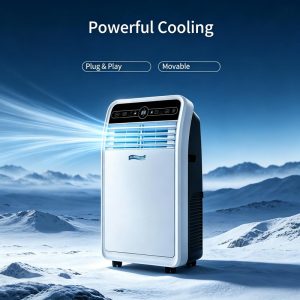 Installation-free portable AC with no-install 5000-14000 BTU options for quick cooling