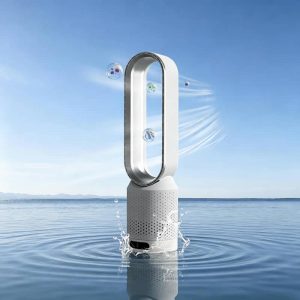 Bladeless fan air purifier with 9-speed cooling tower design and multi-color frames
